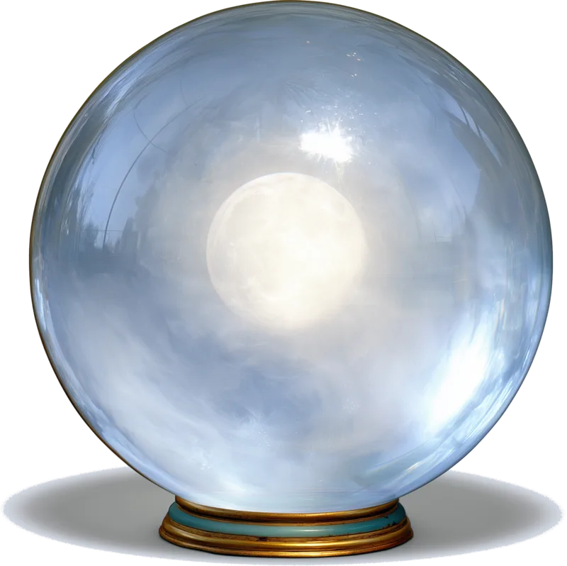 Moon Orb — a crystal orb glowing with the light of the moon